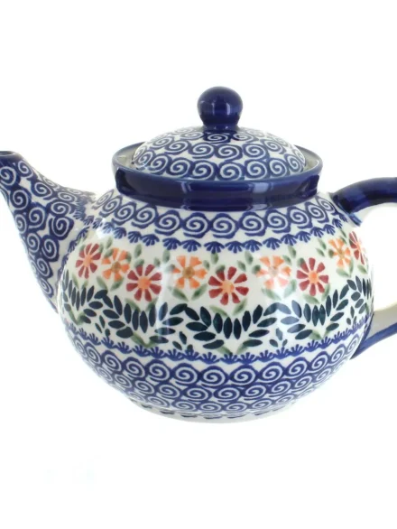 Blue Rose Polish Pottery Manufaktura Teapot